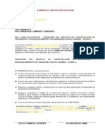 Carta de presentación YPFB ANDINA S.A