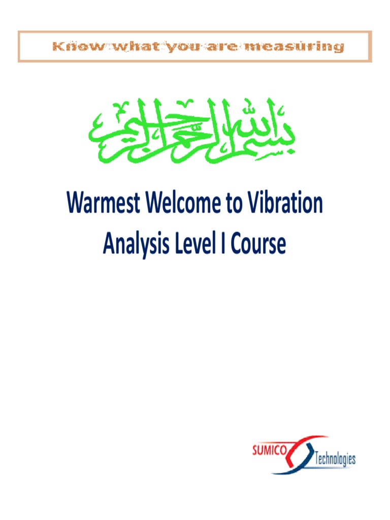 Vibration Analysis Level - 1 Updated (Compatibility Mode) | PDF ...