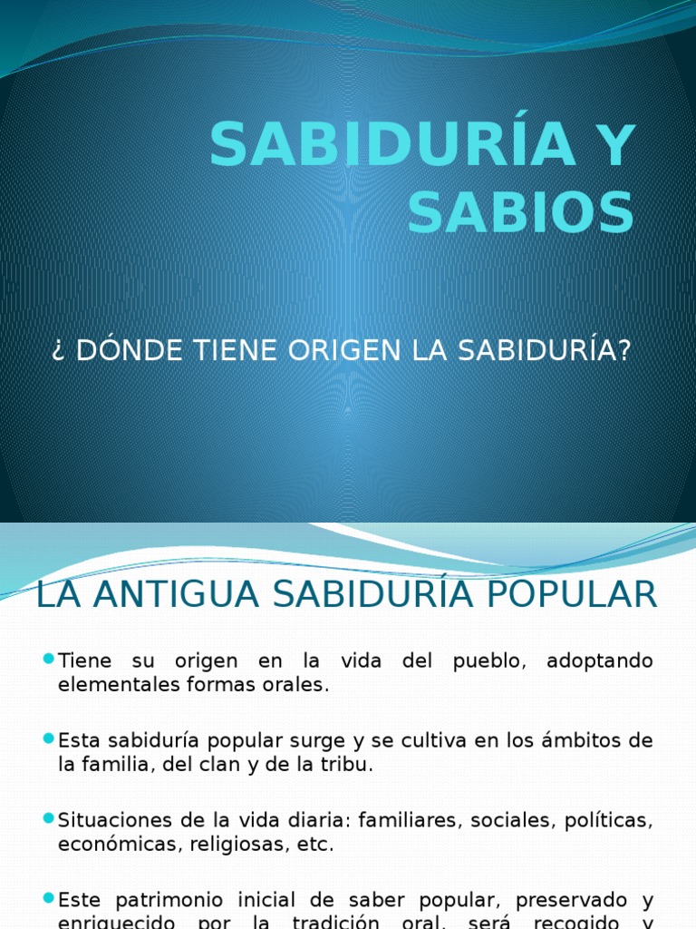Sabiduría y Sabios | PDF | Israel | Política mundial