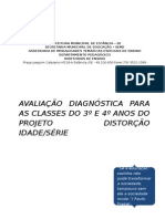 Avaliação Diagnóstica Para o Projeto de Distorção 2015
