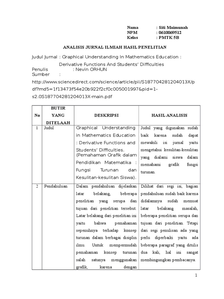 Analisis Jurnal Internasional Pdf