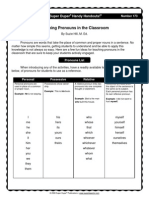  Pronouns notes