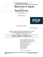 Raanan Katz v. Irina Chevaldina, 11th Circuit, Appellant's Brief Filed by Raanan Katz