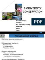 Biodiversity Conservation: by Kumeh Mensah Eric Final Year Bsc. Natural Resource Mgt. Frnr-Canr Knust Ghana