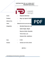 Informe 1 Obtención de La Curva de Magnetización UTP