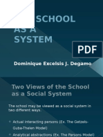 The School As A Social System