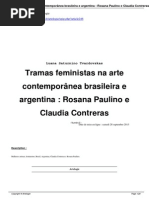 Tramas feministas na arte contemporânea brasileira e argentina 
