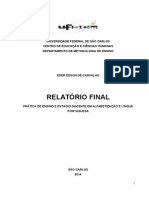 Relatório Estágio Alfabetização