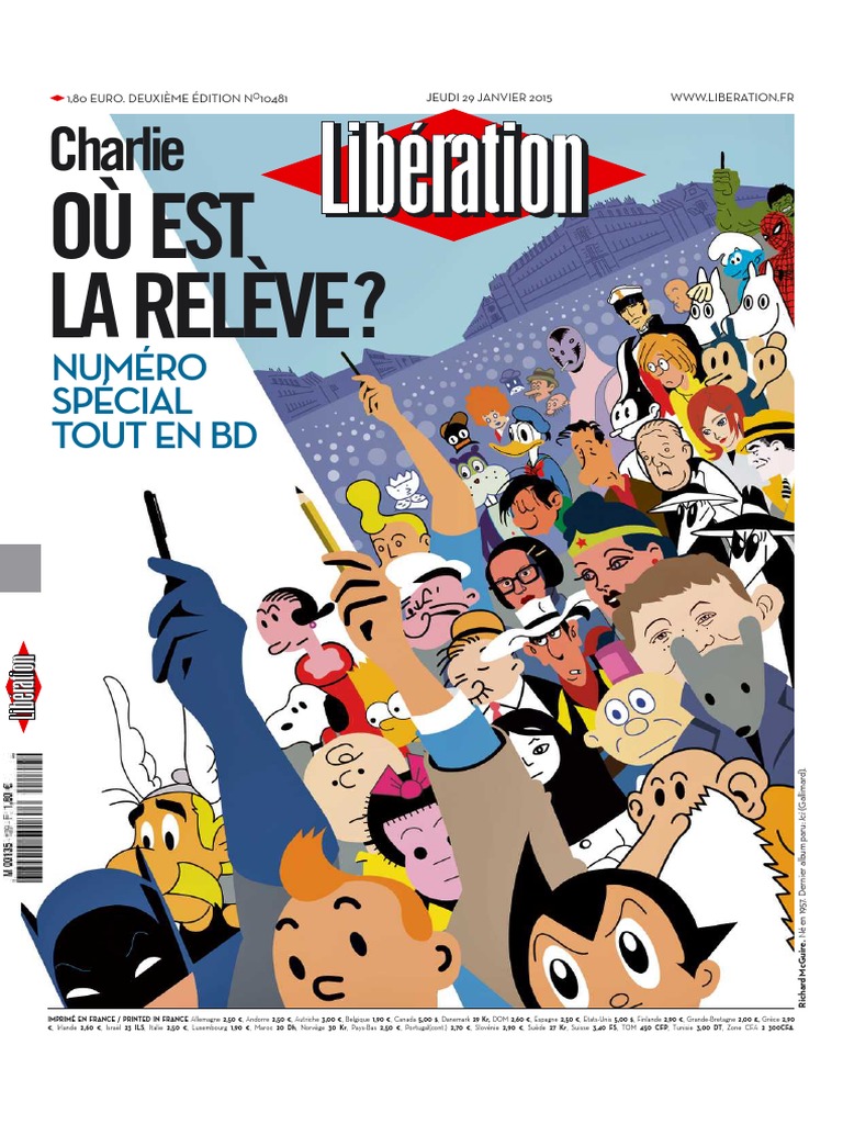 Liberation 29 01 2015 Shinzō Abe Caricature