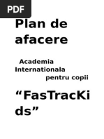 Plan de Afacere FasTracKids