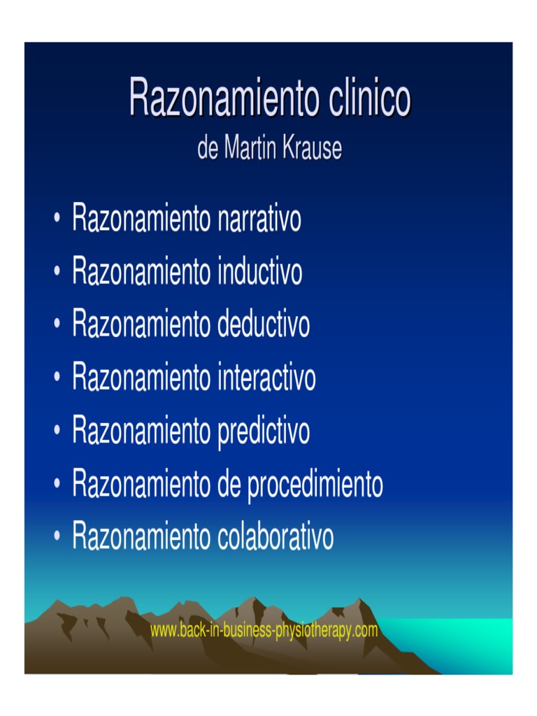 Razonamiento Clinico Razón Constructivismo (filosofía