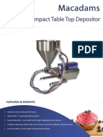 Compact Table Top Depositor: Macadams Macadams Macadams Macadams