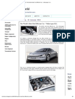 Volkswagen XL1 - The World's Most Fuel Efficient Car PDF