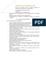 Cuidados de Enfermería en Artroplastia de Rodilla