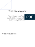 Test Hi Everyone