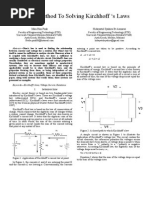 Method to Solving Kirchhoff