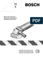 Manual de instruções esmerilhadeira GWS 6-115/7-115