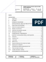 Normas de Instalacion de Cable de Fibra Optica Terrestre PDF