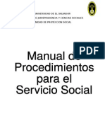 Manual de Procedimientos para El Servicio Social