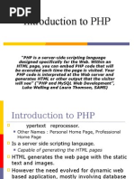 Introduction To PHP