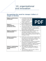 MNO Chapter 10 - Organizational Change and Motivation