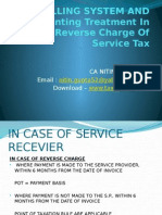 Billing System and Accounting Treatment in Case of Reverse Charge of Service Tax