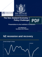 The New Zealand Economy: Outlook and Policy Challenges: Presentation To The Institute of Directors