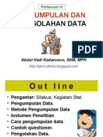 STATISTIK KESEHATAN - Slide IV - Pengumpln N Pengolhn DT - 25 Maret 2014