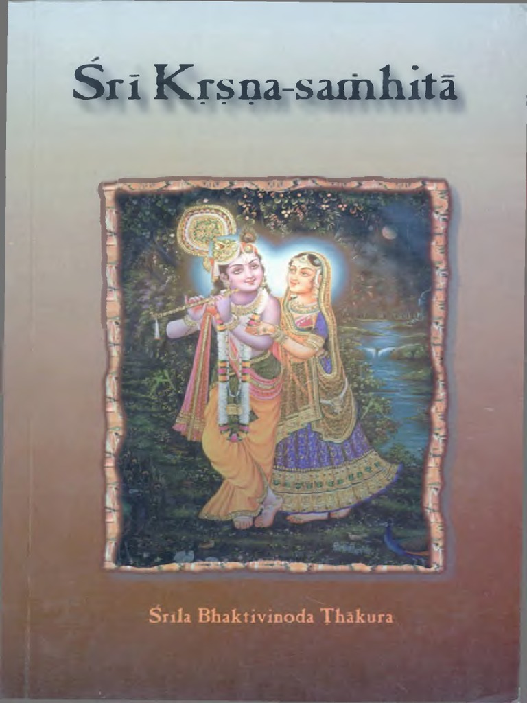 BVT Krishna Samhita Eng PDF Vaishnavism Bhagavata Purana pic