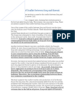 SEQ: Causes of Conflict Between Iraq and Kuwait