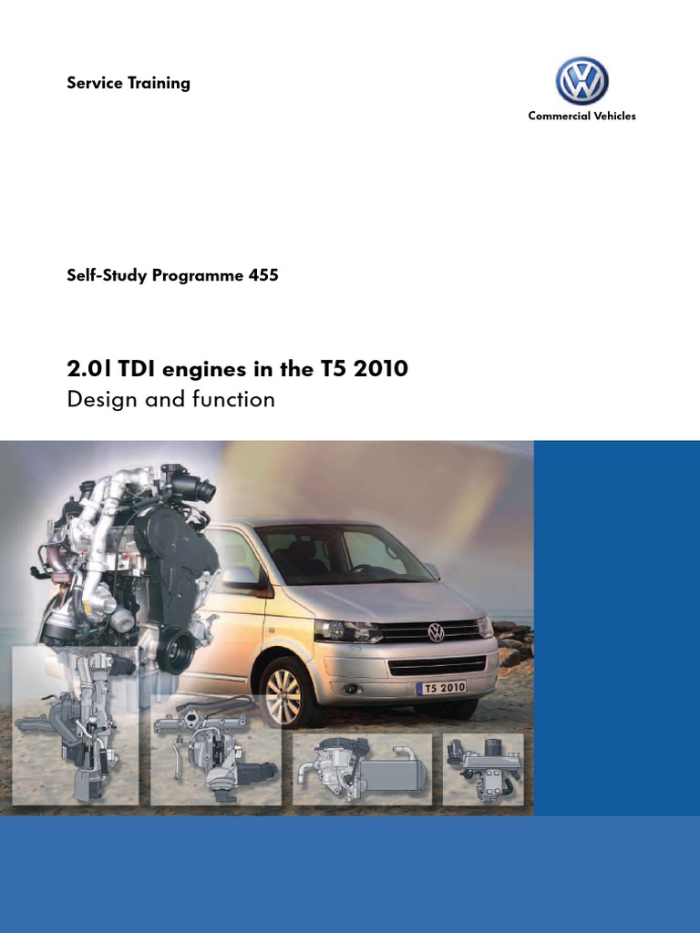Ssp 455 2 0l Tdi Engines In The T5 10 Pdf Turbocharger Internal Combustion Engine