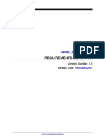 Requirement Documentation