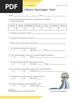 Download Library Scavenger Hunt by TLE SN25645 doc pdf