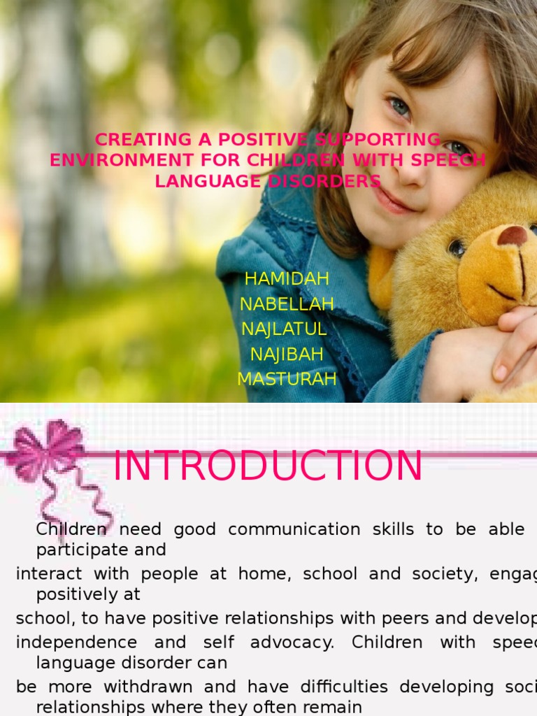 Positive Supporting Environment | PDF | Individualized Education ...