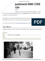 Image Adjustment With CSS Filter Effects