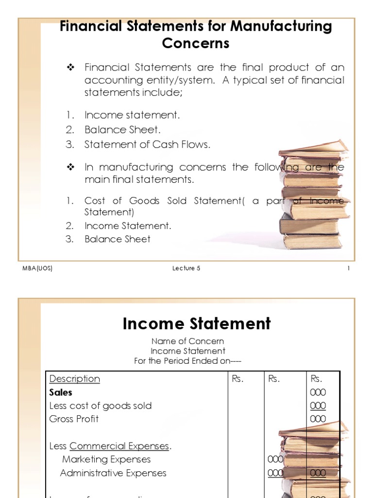 Cost of Goods Sold in Financial Statements | PDF | Income Statement ...