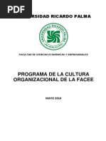 Programa de Cultura Organizacional