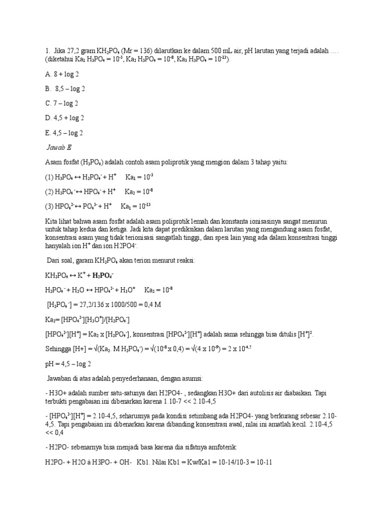 Analisis pH dan Reaksi Kimia Dasar | PDF | Metode & Bahan Ajar | Sains ...