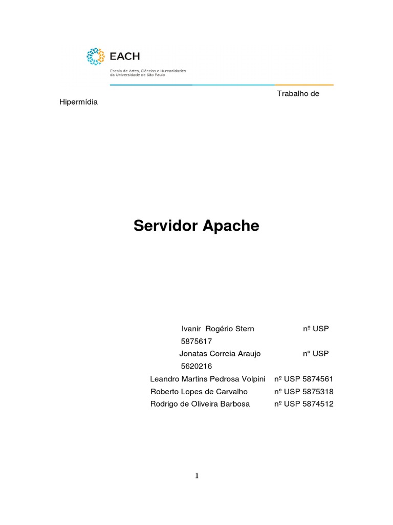 Resumo Do Servidor Apache | PDF | Servidor HTTP Apache | Protocolo de ...