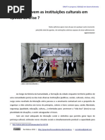 Para Que Servem as Instituicoes Culturais Em Epocas de Crise Rui Matoso 02 2015