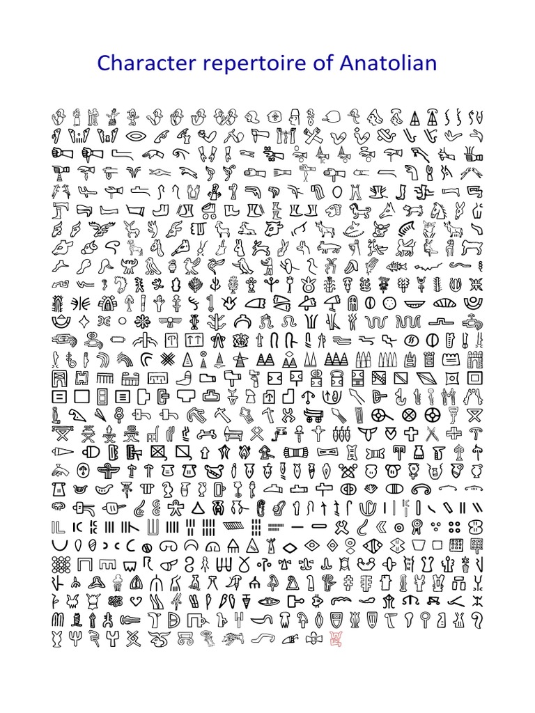 Character Repertoire of Anatolian | PDF | Foreign Language Studies
