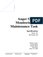 Auger Online Monitoring SD Maintenance Task Specifications