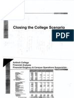 close college scenario financials