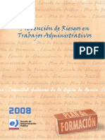 Prevención de riesgos en trabajos administrativos