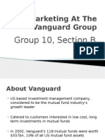 Marketing at The Vanguard - Group 10 - SectionB