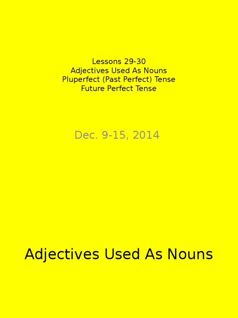 Latin Adjectives and Perfect Tenses | PDF | Language Arts & Discipline