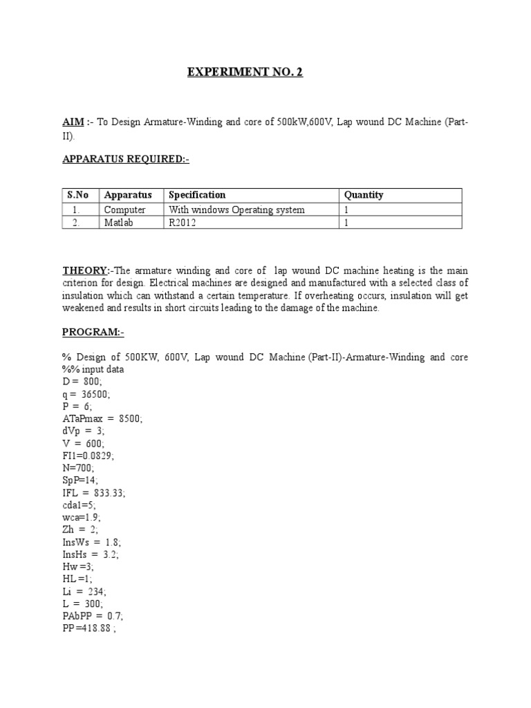 MATLAB Codes Machine Design | PDF | Electromagnetism | Force