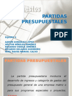 Partidas Presupuestales