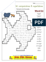 Comparatives and Superlatives Wordsearch