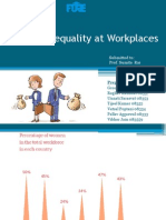 Gender Inequality at Workplaces
